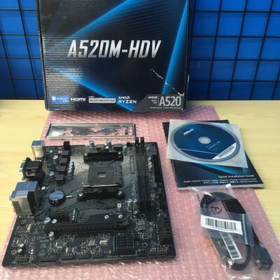 【博多店】中古  ASRock A520M-HDV (A520 AM4 mATX DDR4) 143667 