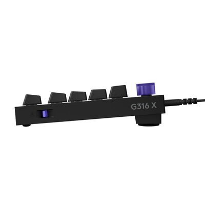 Logicool  G316 X 75 有線ゲーミングキーボード G316X-75-LNBK (ブラック) 