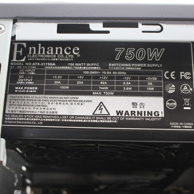 【通販センター】中古  iiyama LEVEL &infin;(Intel Core i5 11400F/16GB DDR4 (PC4)/SSD1TB/DVDマルチ/NVIDIA GeForce RTX 3060 Ti 8GB/W11H64 MAR) 196956 