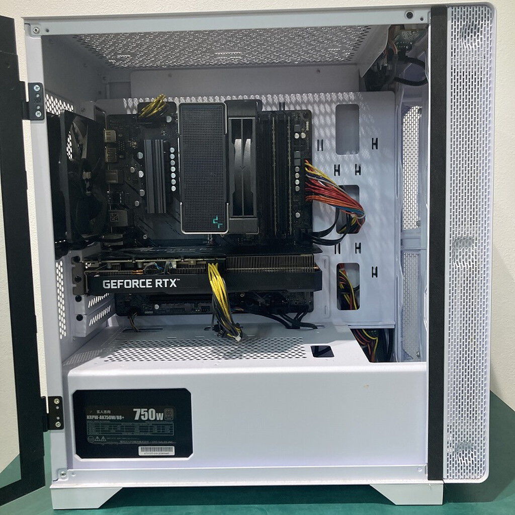 中古 自作パソコン(Ryzen 5 5500/32GB/SSD1TB/HDD1TB/RTX3060Ti 8GB/OS