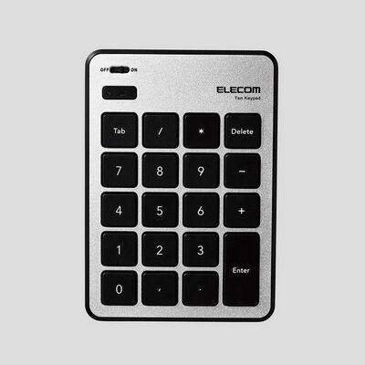 エレコム  TK-TBPM01SV (mac用Bluetooth薄型テンキーパッド) 