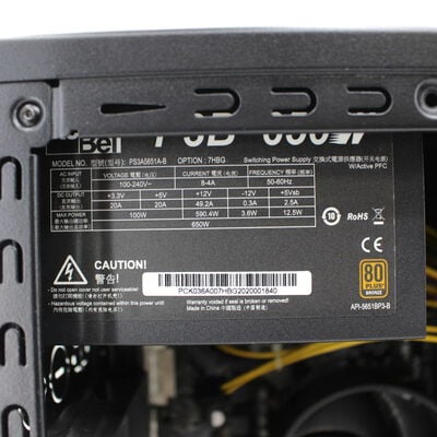 【通販センター】中古  THIRDWAVE GALLERIA KTM(AMD Ryzen 5 3500/16GB DDR4 (PC4)/SSD500GB/DVDマルチ/NVIDIA GeForce RTX 2060 SUPER 8GB/W11H64 MAR) 198108 