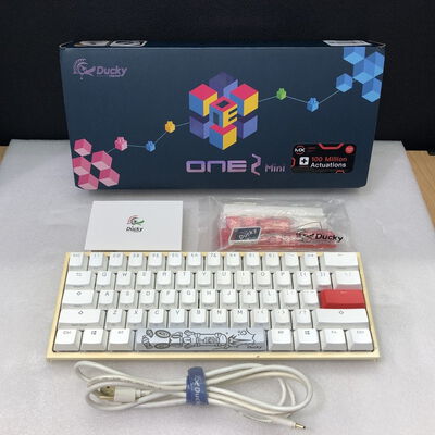 【甲府飯田店】中古  Ducky Channel One ２ Mini Pure WhiteRGB（有線 茶軸） 4720001582 