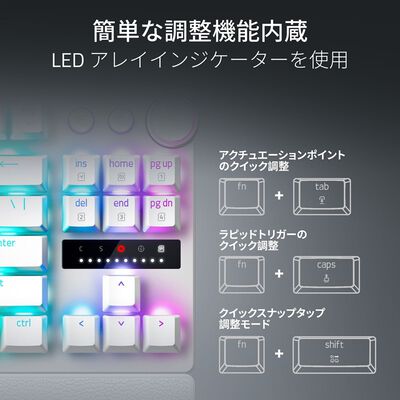 Razer  Huntsman V3 Pro Tenkeyless 8KHz JP White Edition (RZ03-05521200-R3J1) 