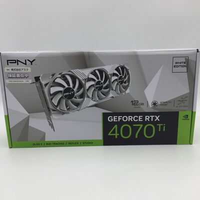 【神戸・三宮店】中古  PNY GeForce RTX4070Ti 12GB VERTO LED 3FAN White Edition (12GB PCI-E) 3430006602 