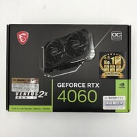 中古  MSI GeForce RTX 4060 VENTUS 2X BLACK 8G OC (RTX4060 8GB) 158792 