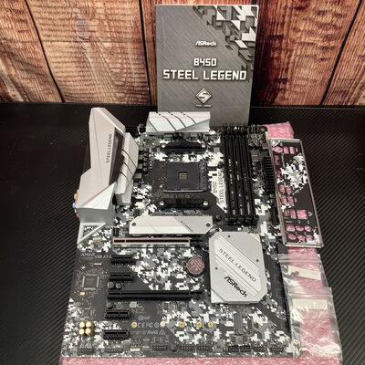 【富士青葉店】中古  ASRock B450 Steel Legend (B450 AM4 ATX DDR4) 1230008034 