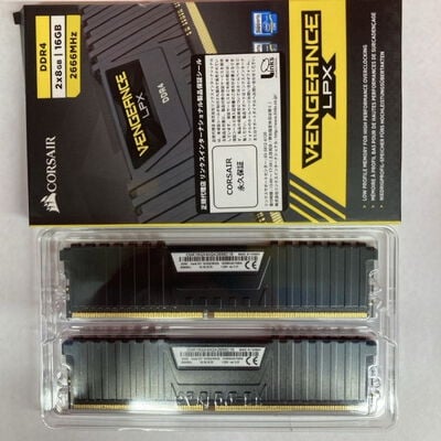 【千葉店】中古  CORSAIR　8GB 2枚組(合計16GB) PC4-21300/DDR4-2666 デスクトップ用 3250006209 
