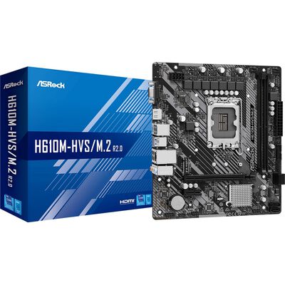 ASRock  H610M-HVS/M.2 R2.0 (H610 1700 MicroATX) 
