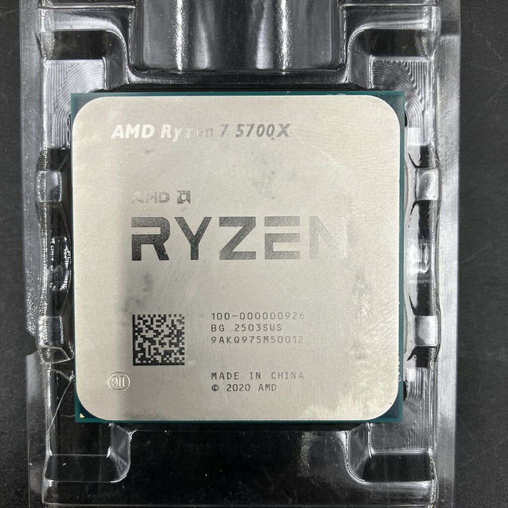 中古 AMD Ryzen 7 5700X (AM4/3.4GHz/36M/C8/T16/65W) 150182