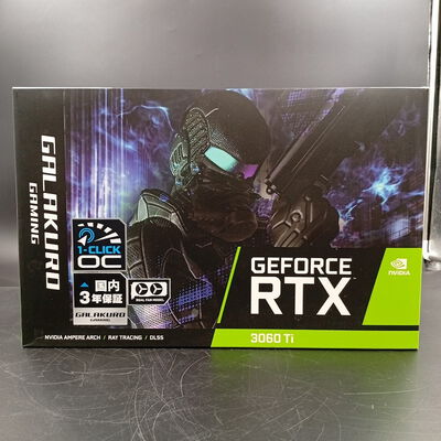 【大須店】中古  【LHR版】玄人志向 GG-RTX3060Ti-E8GB/DF/LHR (RTX3060Ti 8GB) 146431 