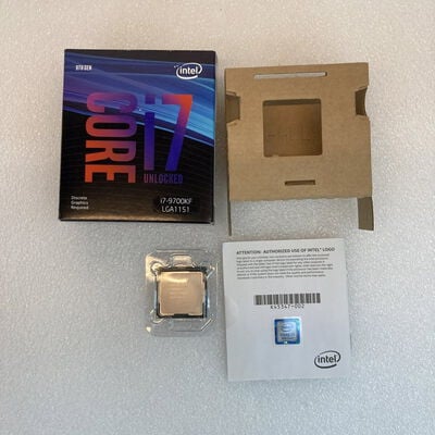 【京都店】中古  INTEL Core i7 9700KF (1151/3.60GHz/12M/C8/T8) 139476 