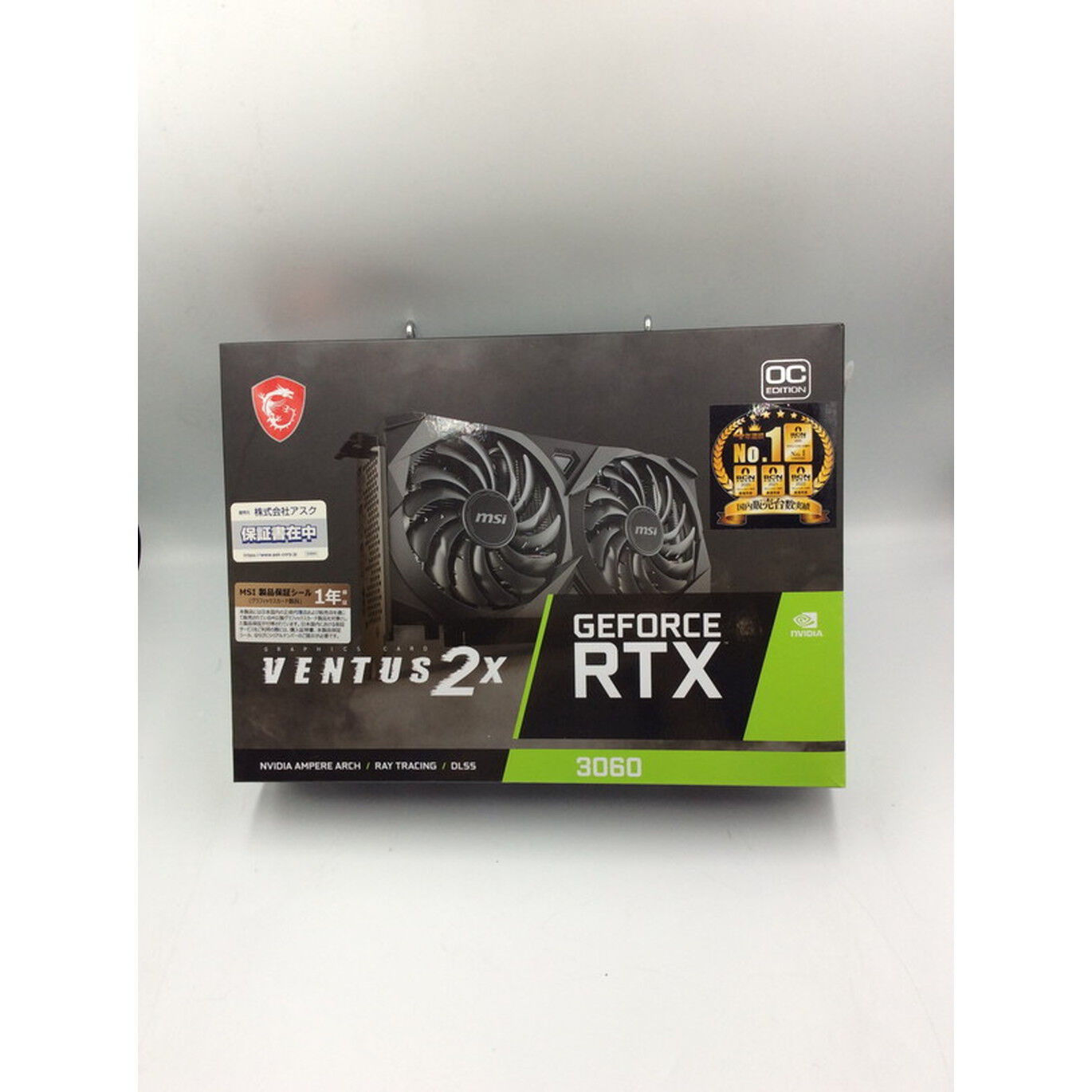 中古 MSI GeForce RTX 3060 VENTUS 2X 12G OC (RTX3060 12GB) 144777