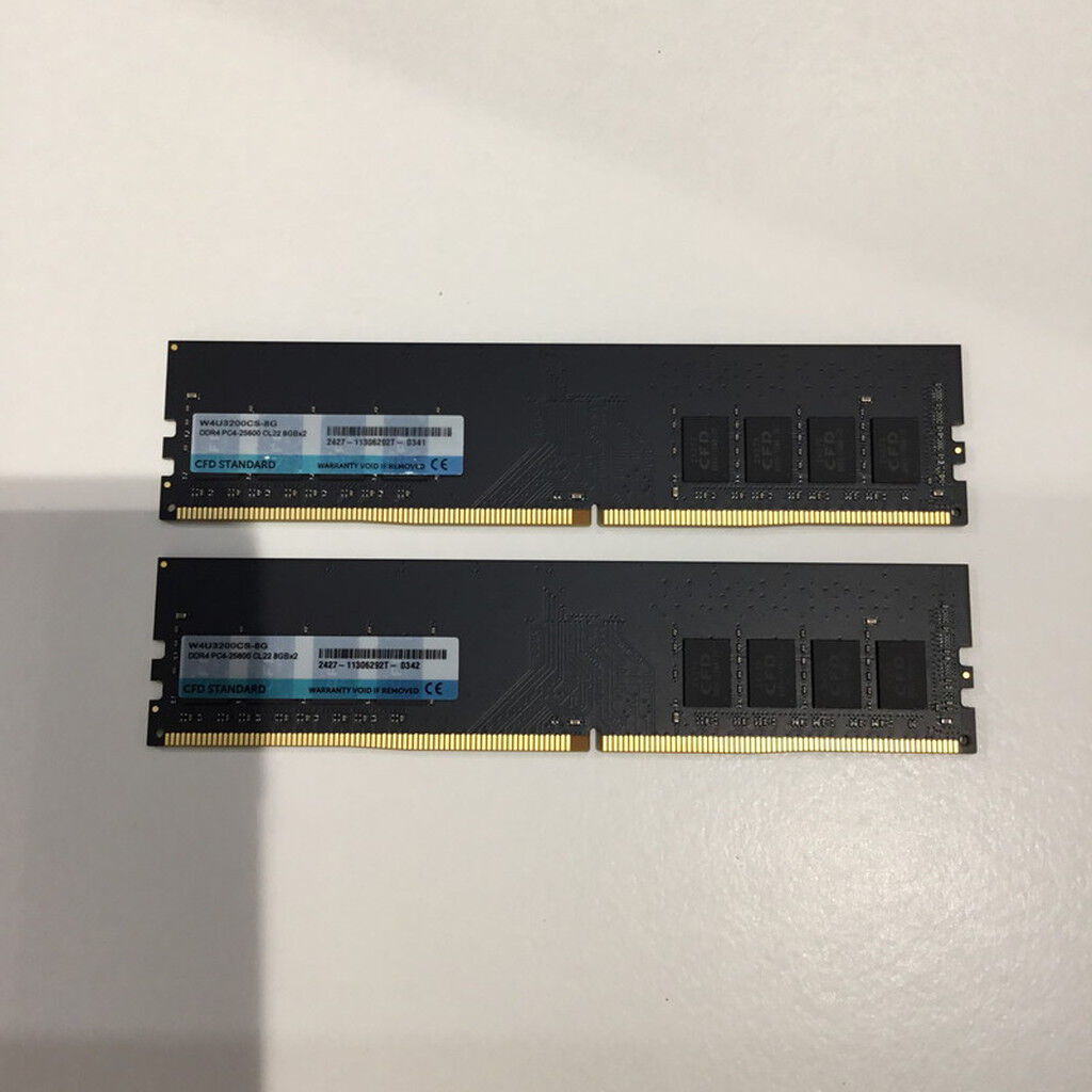 中古 8GB 2枚組(合計16GB) PC4-25600/DDR4-3200 デスクトップ用 190923