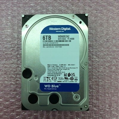 【なんば店】中古  WESTERN DIGITAL WD60EZAZ-00SF3B0（3.5インチ HDD 6TB SATA） 3480029639 