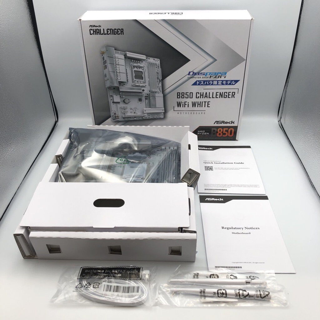 中古 ASRock B850 Challenger WiFi White (B850 AM5 ATX) 4720002802