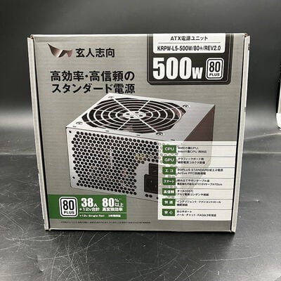 【大須店】中古  玄人志向 KRPW-L5-500W/80+/REV2.0(ATX 500W 80+) 3120023041 