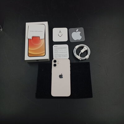 【大須店】中古  【SIMロック解除済み】【docomo】Apple iPhone12 mini 5.4インチ 64GB (ホワイト)  MGA63J/A 155604 