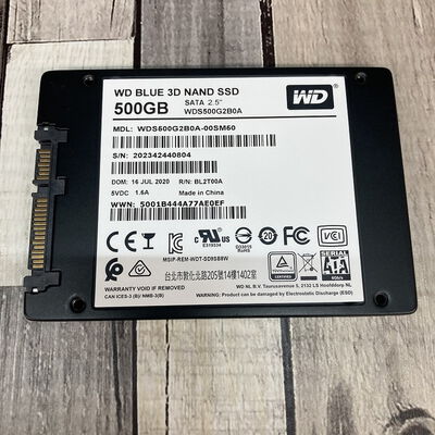 【広島店】中古  WD WDS500G2B0A (SSD 2.5in SATA 500GB) 3320004932