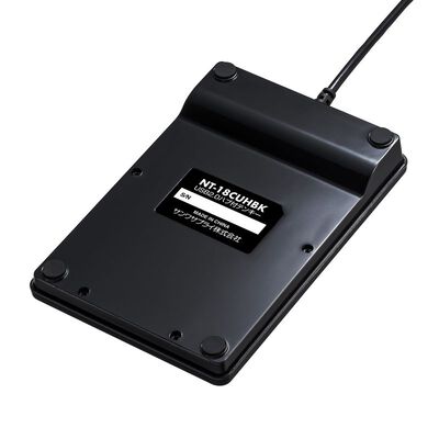 サンワサプライ  NT-18CUHBK USBテンキー（Type-Cコネクタ・USB2.0ハブ付き） 