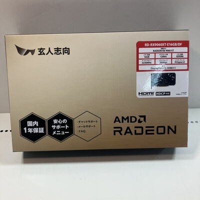 【大宮店】中古  玄人志向 RD-RX9060XT-E16GB/DF (RX9060XT 16G) 179907 