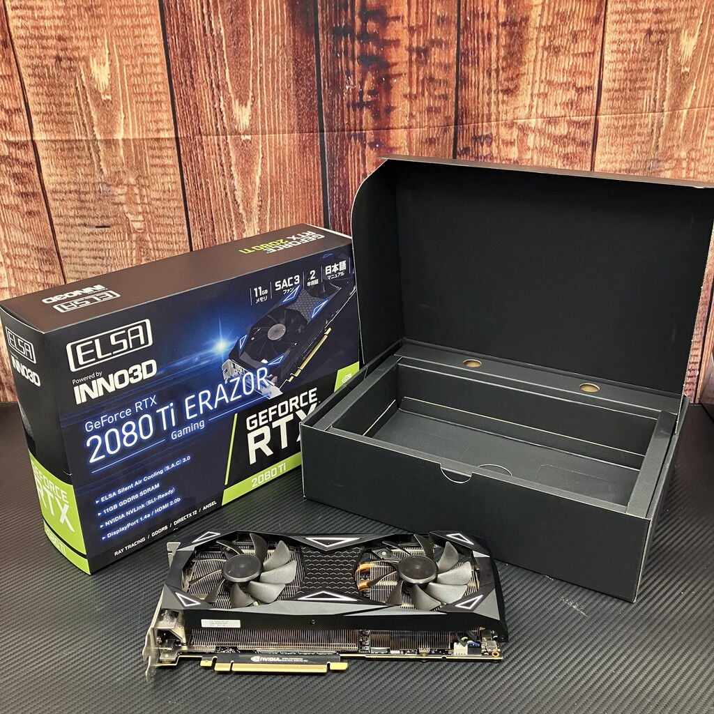 中古 ELSA GeForce RTX2080Ti ERAZOR GAMING 5070001878 （351301