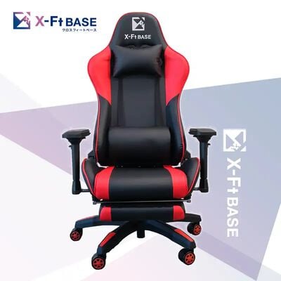 X-Ft BASE（クロスフィートベース）  ゲーミングチェア レッド XFT-916252 [関家具監修］ 