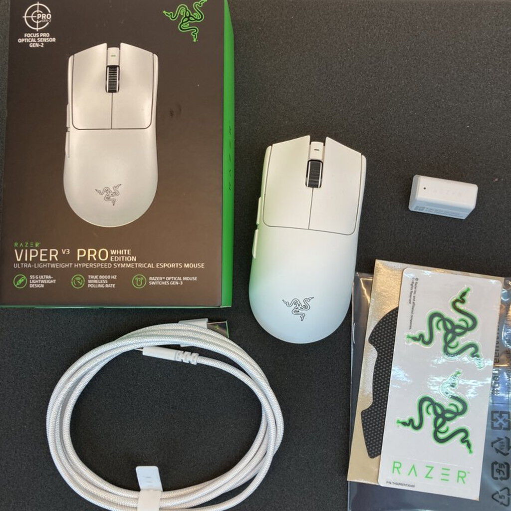 中古 Razer VIPER V3 Pro WHITE EDITION(RZ01-05120200-R3A1