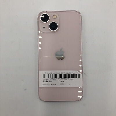【盛岡都南店】中古  【国内版SIMフリー】Apple iPhone13 mini 5.4インチ 128GB (ピンク) MLJF3J/A 147393 