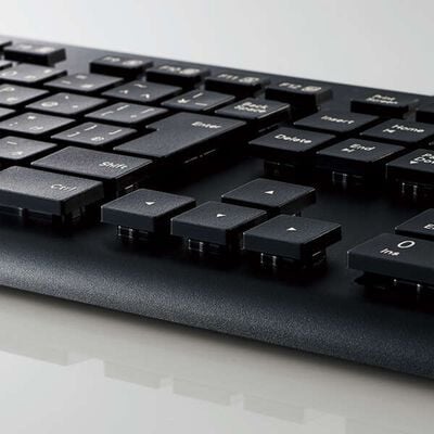 エレコム  TK-WS01UMKBK (洗える 抗菌 有線キーボード) 