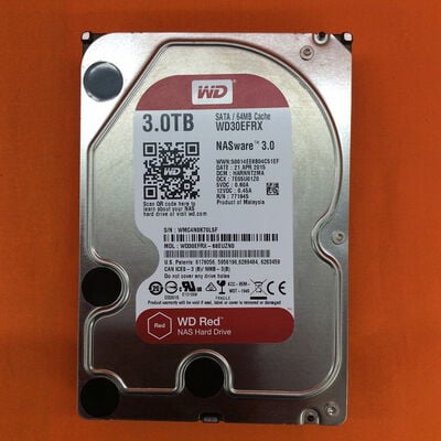 【なんば店】中古  Western Digital WD30EFRX-68EUZN0（3.5インチ HDD 3TB SATA） 3480033924 