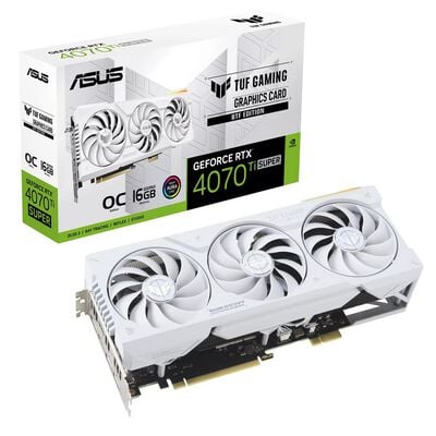 ASUS  TUF-RTX4070TIS-O16G-BTF-WHITE (GeForce RTX 4070 Ti SUPER 16GB) 