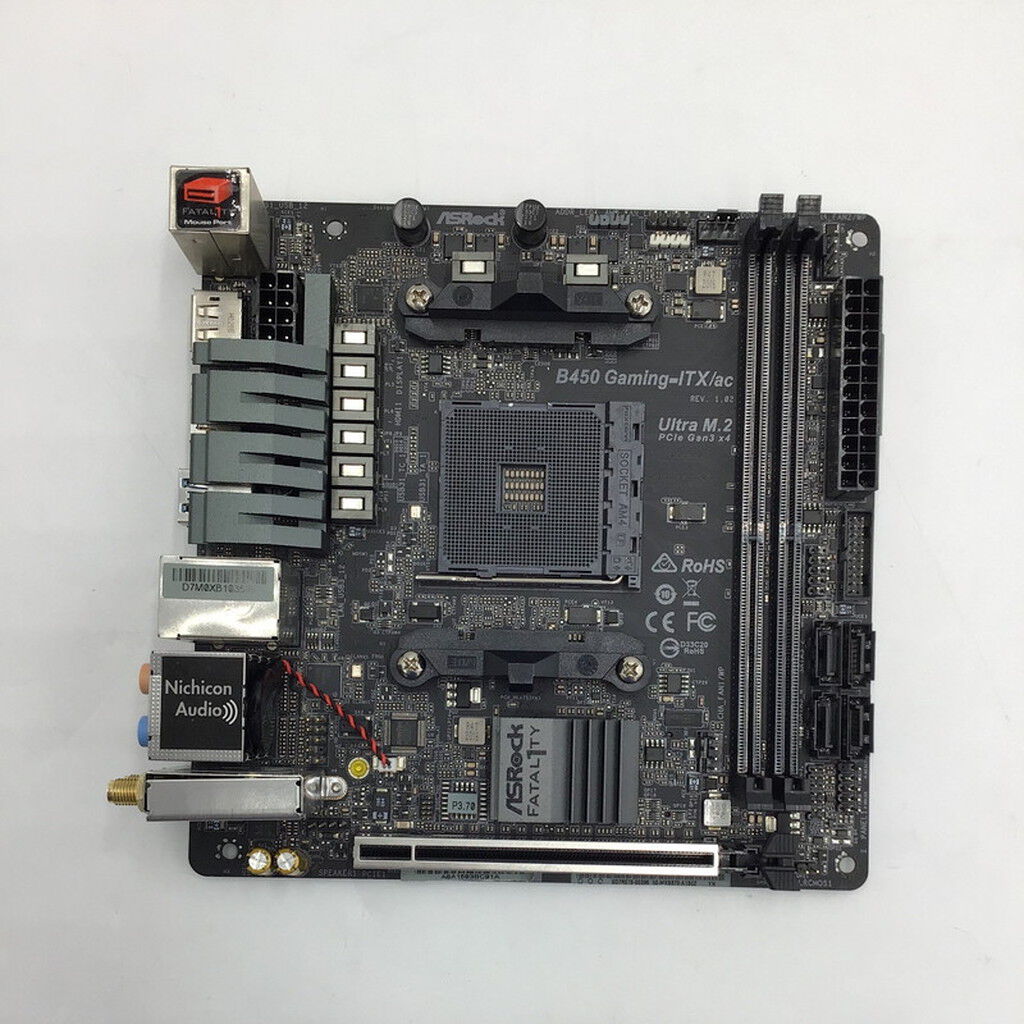 中古 ASRock Fatal1ty B450 Gaming-ITX/ac(B450 AM4 mITX) 137910