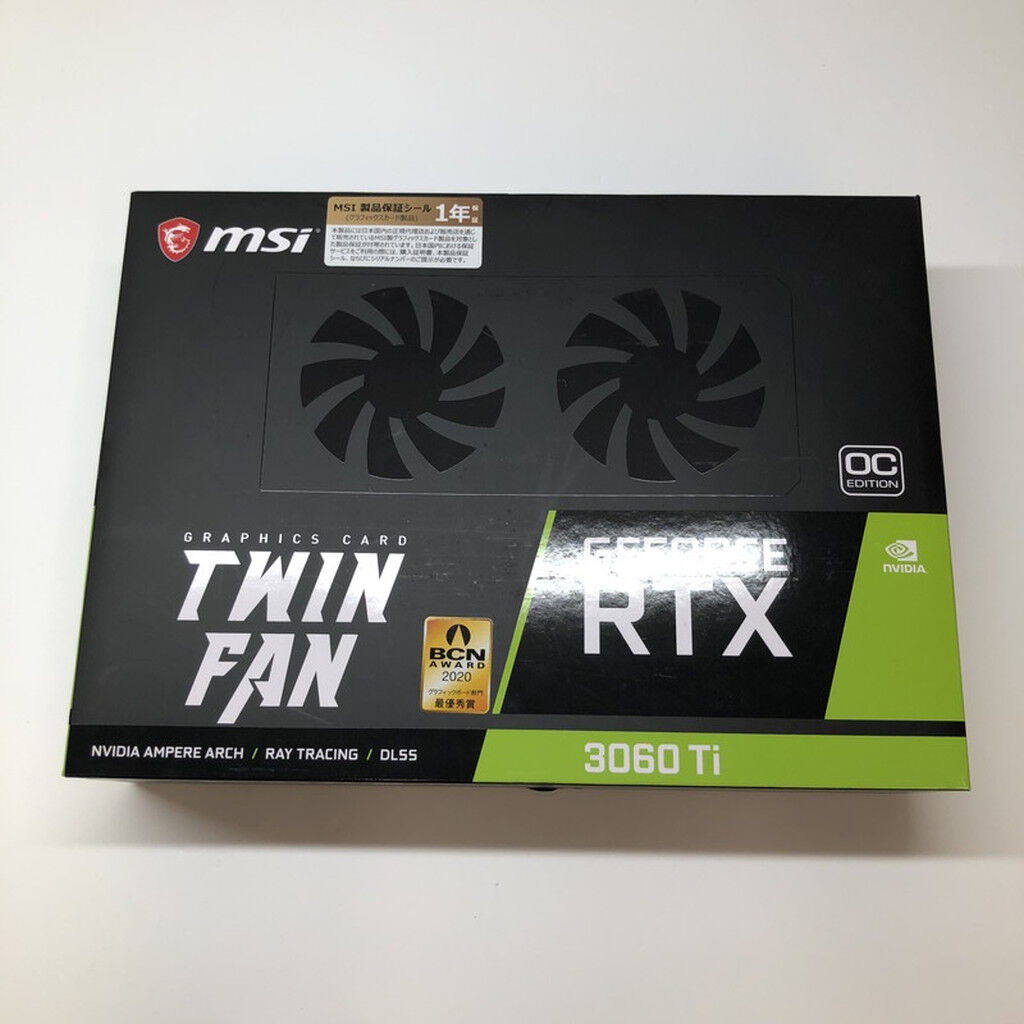 NVIDIA GeForce RTX3060TI MSI OCV1 ジャンク品 msi - MSI製グラボ GeForce RTX 3060 Ti VENTUS 2X 8G OCV1 LHR PCIExp