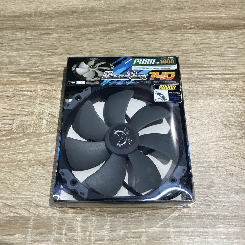 中古 Scythe KF1425FD18-P (KAZE FLEX140 PWM 1800rpm) 4560001726