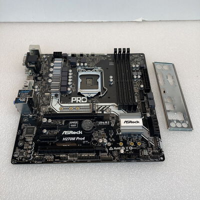 【京都店】中古  ASRock H270M Pro4 (H270 1151 mATX DDR4) 133217 