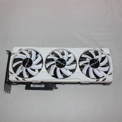 【通販センター】中古  PNY GeForce RTX 4070 Ti 12GB VERTO LED トリプルファン White edition VCG4070T12TFWXPB1（RTX4070Ti 12GB） 3480035359 