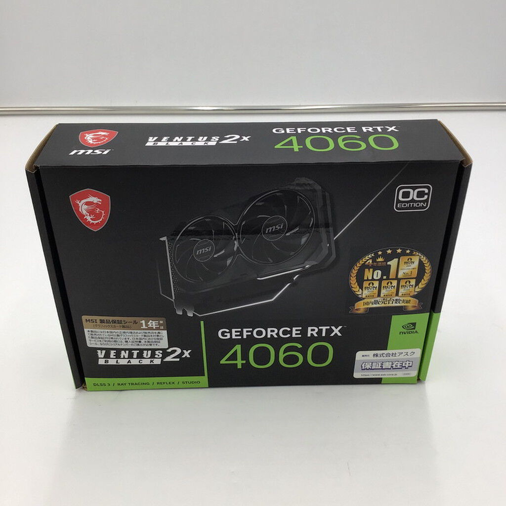 MSI GEFORCE RTX 4060 VENTUS 2X BLACK 中古品 中古】MSI GeForce RTX