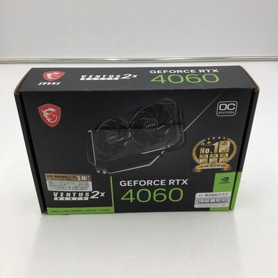 【白山FM松任店】中古  MSI GeForce RTX 4060 VENTUS 2X BLACK 8G OC (RTX4060 8GB) 158792 