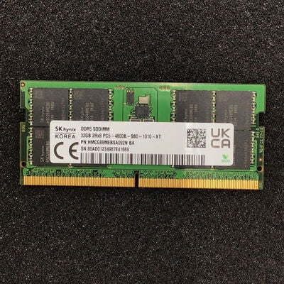 【白山FM松任店】中古  SK ｈynix ノートPC用　PC-5 4800　32GB 4950001864 
