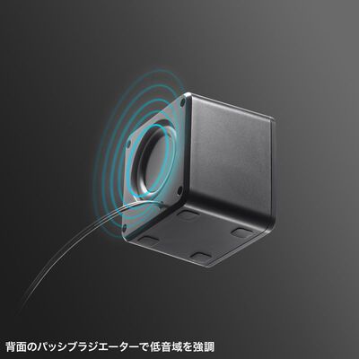サンワサプライ  MM-SPU21BK (コンパクトUSBスピーカー) 