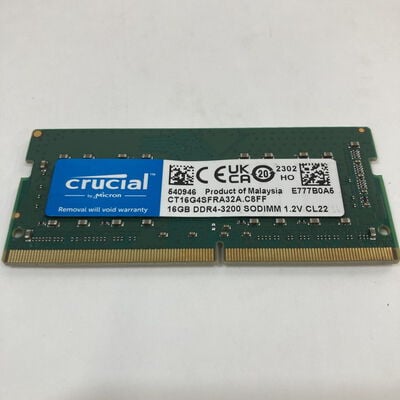 【神戸・三宮店】中古  PC4-25600 16GB ノート用(DDR4-3200) 158772 