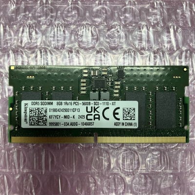 【町田店】中古  PC5-44800 8GB ノート用(DDR5-5600) 177980 