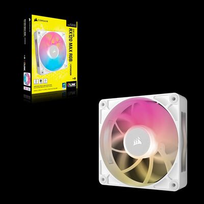 Corsair  iCUE LINK RX120 MAX RGB WHITE Single Fan Expansion CO-9051037-WW (ホワイト) 
