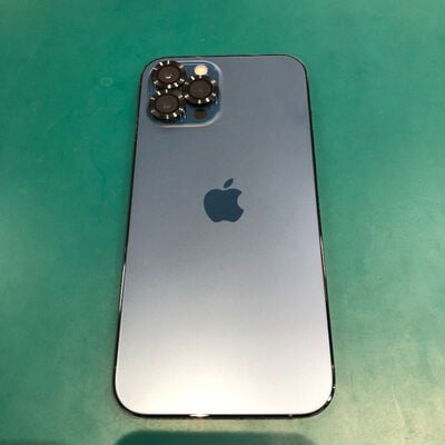 【鹿児島店】中古  Apple iPhone12 Pro Max 6.7インチ 256GB (パシフィックブルー) 国内版SIMロックフリー MGD23J/A 144068 
