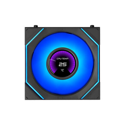 Lian-Li  UNI FAN SL-INF FLEX BK LCDモデル リバースブレード 12RSLIND1F1B (120mm ARGB ブラック  LCD リバースファン) 