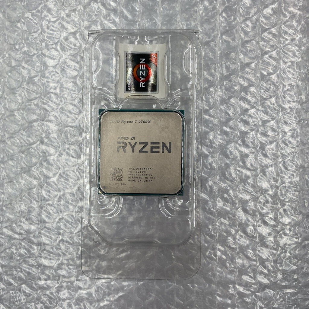 中古 AMD Ryzen 7 2700X (AM4/3.7/20M/C8/T16/105W) 137096 （401030