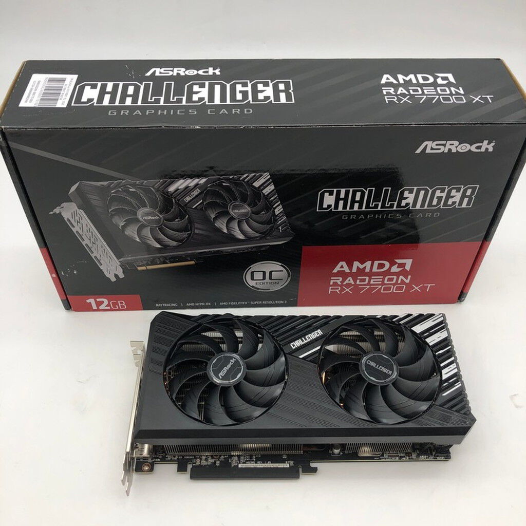 中古 ASRock RX7700XT CL 12GO RX7700XT Challenger OC (RX7700XT 12G
