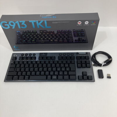 【神戸・三宮店】中古  ﾛｼﾞｸｰﾙ G913-TKL-LNBK (無線 RGB ｹﾞｰﾐﾝｸﾞｷｰﾎﾞｰﾄﾞ) 3430005983 