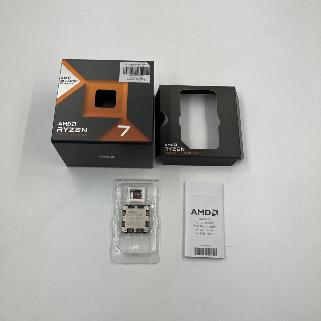 中古 AMD Ryzen 7 7800X3D (AM5/4.2/104M/C8/T16/120W) 157139